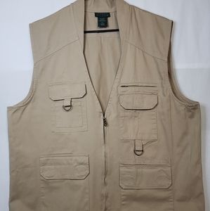 Scandia Woods Khaki Men's Tactical Hunting Fishing Vest Size XL